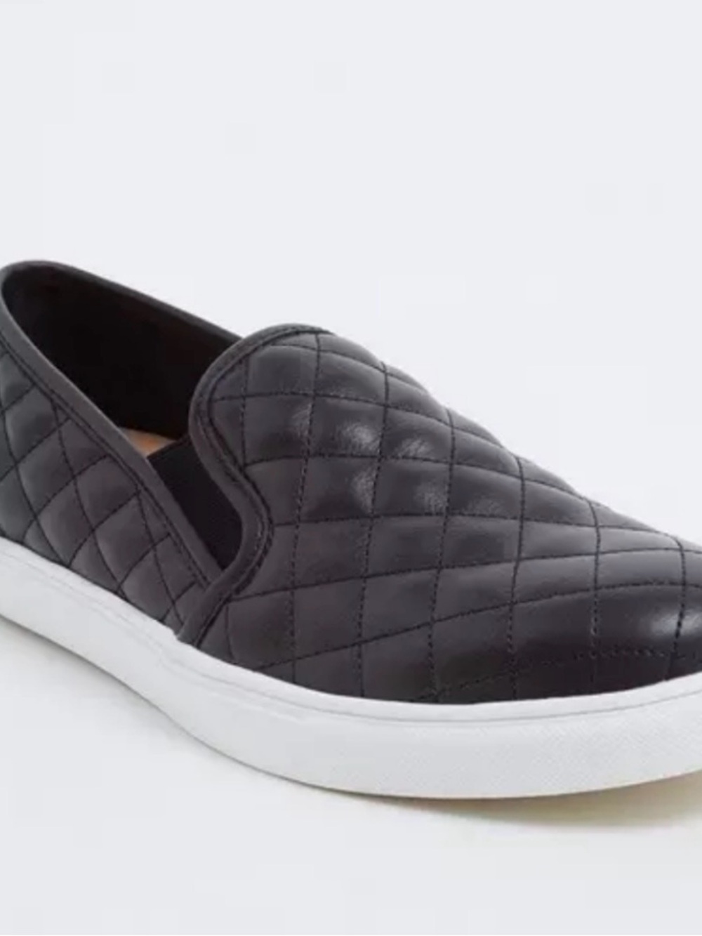 torrid Quilted Slip-On Loafers - Black with White Sole